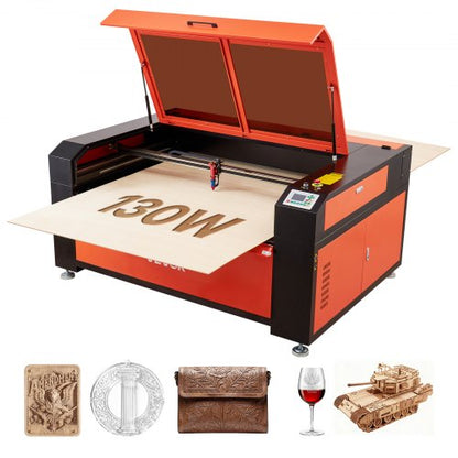 Gravadora Laser CO2 VEVOR 130W 1400x900 mm Profissional