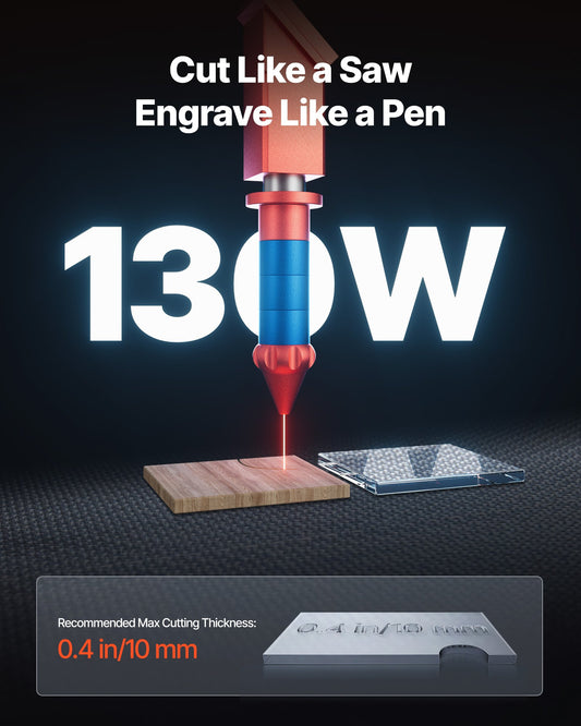 Gravadora Laser CO2 VEVOR 130W 1400x900 mm Profissional