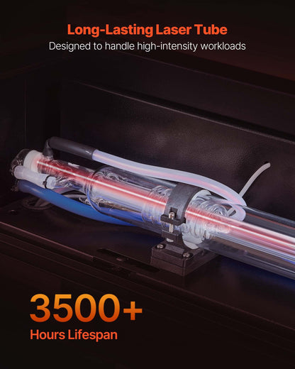 Gravadora Laser CO2 VEVOR 60W 600x400mm com Assistência de Ar