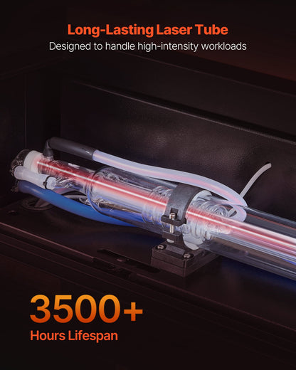 Gravadora Laser CO2 VEVOR 50W 500x300mm Profissional