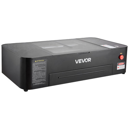 Gravadora Laser CO2 VEVOR 55W com Câmara 16MP e Eixo Rotativo