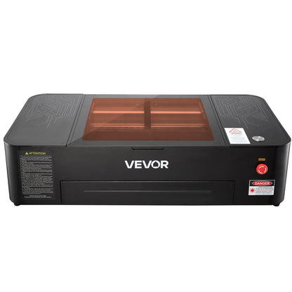 Gravadora Laser CO2 VEVOR 55W com Câmara 16MP e Eixo Rotativo