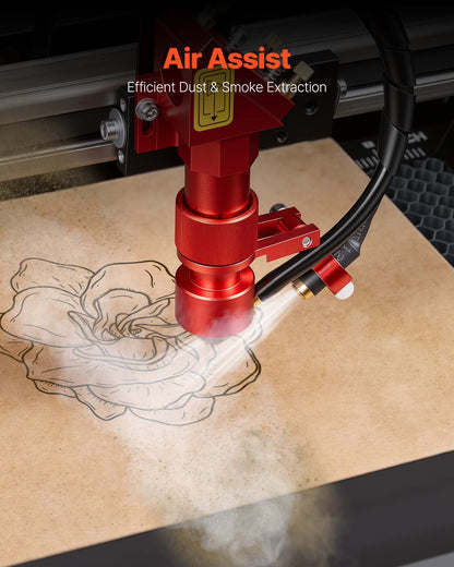 Gravadora Laser CO2 VEVOR 45W com Eixo Rotativo