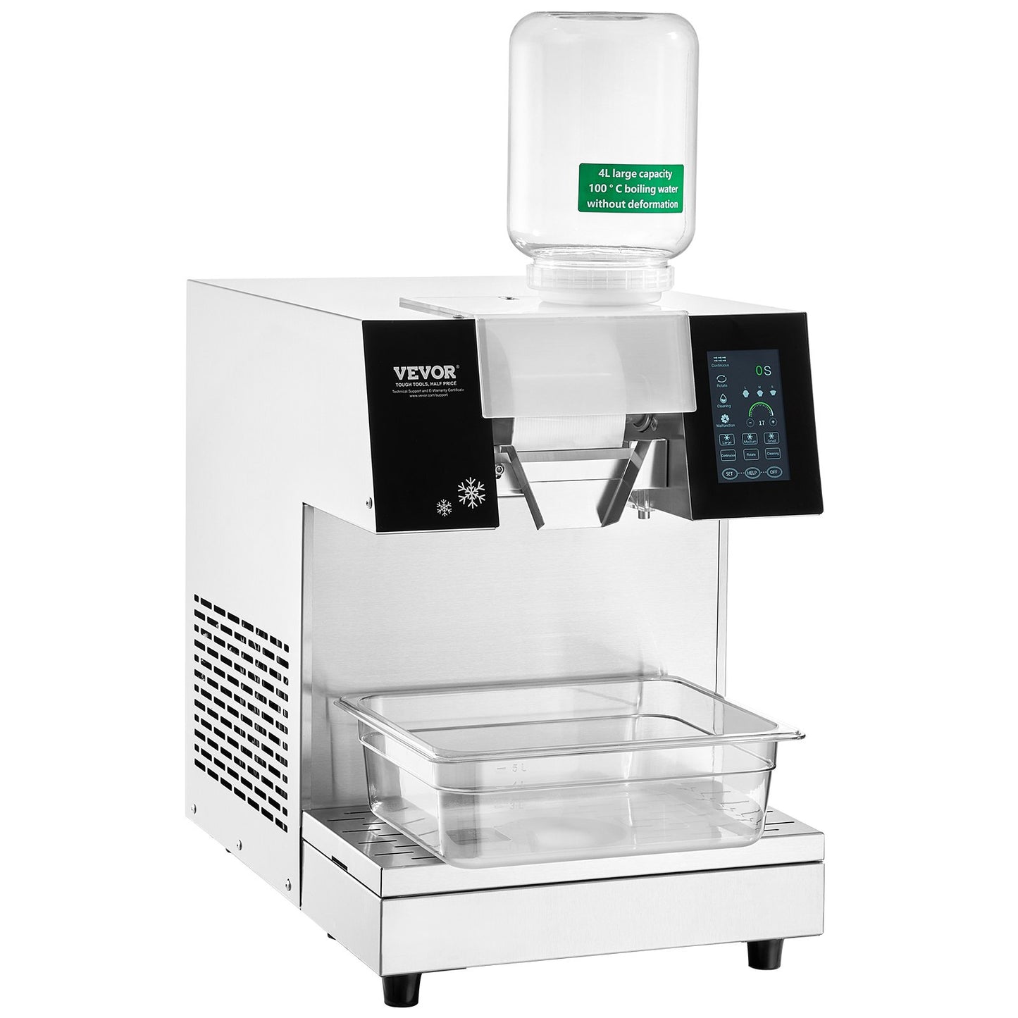 Máquina de Gelo Floco de Neve Comercial 507L/24H VEVOR