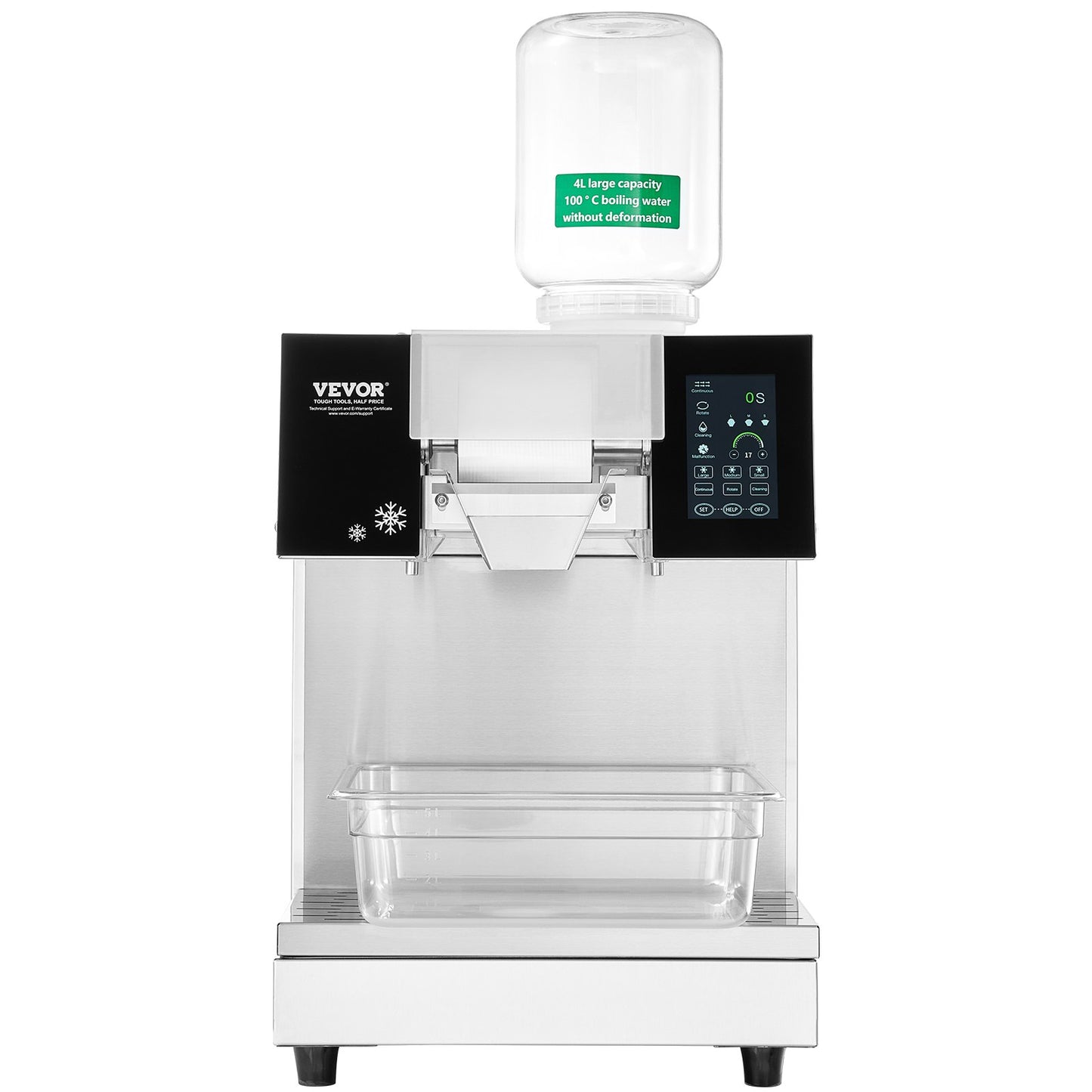 Máquina de Gelo Floco de Neve Comercial 507L/24H VEVOR