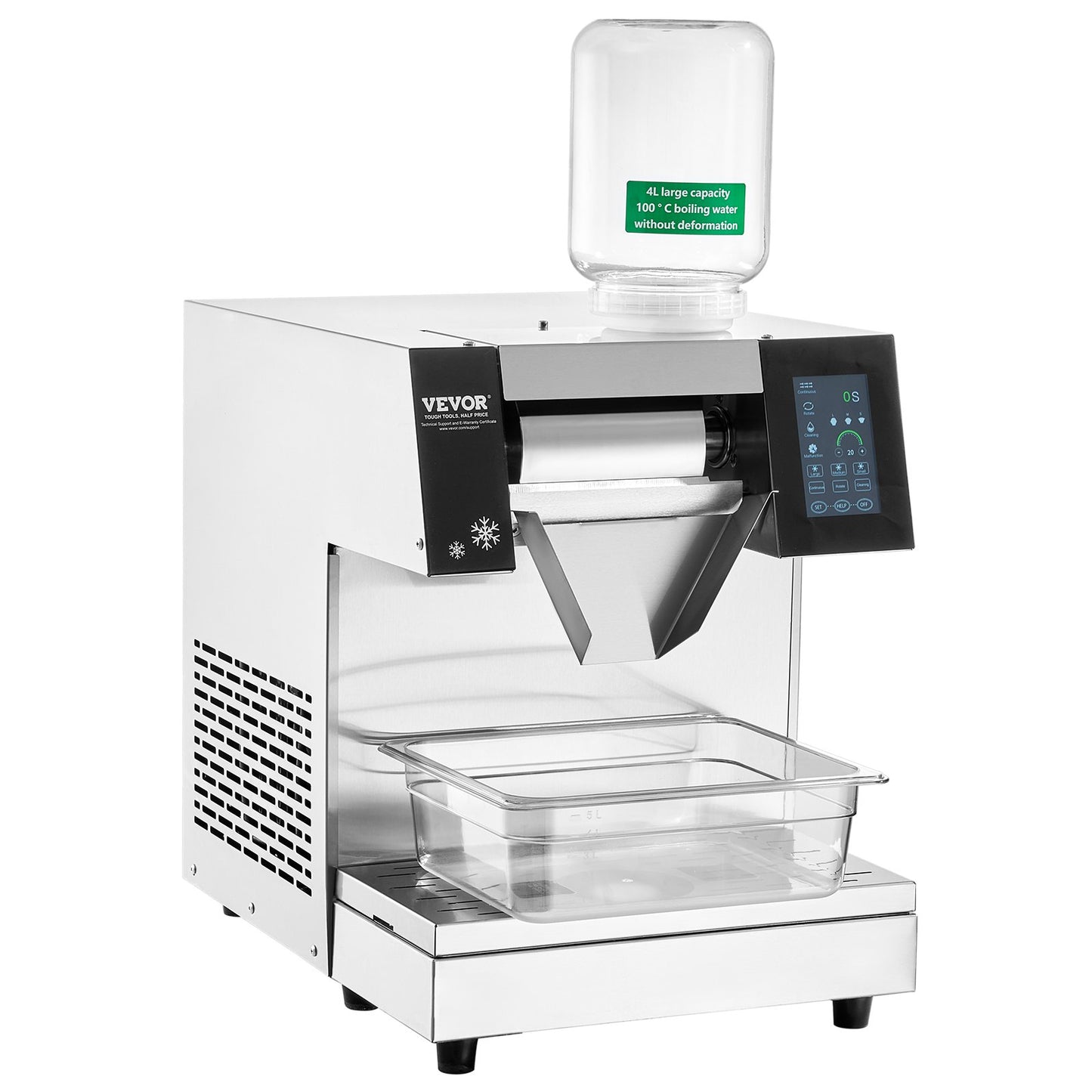 Máquina de Gelo Floco de Neve Comercial VEVOR 573L/24H