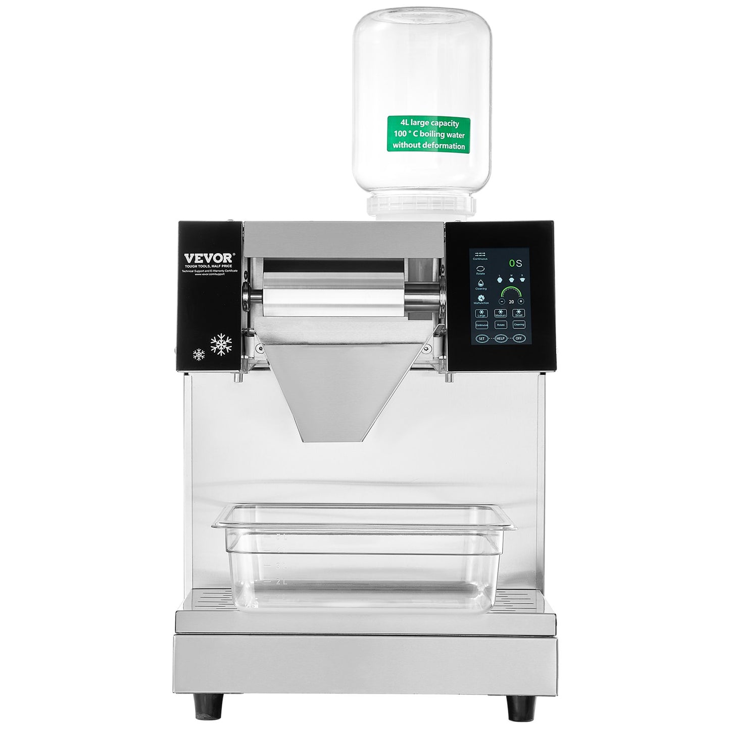 Máquina de Gelo Floco de Neve Comercial VEVOR 573L/24H
