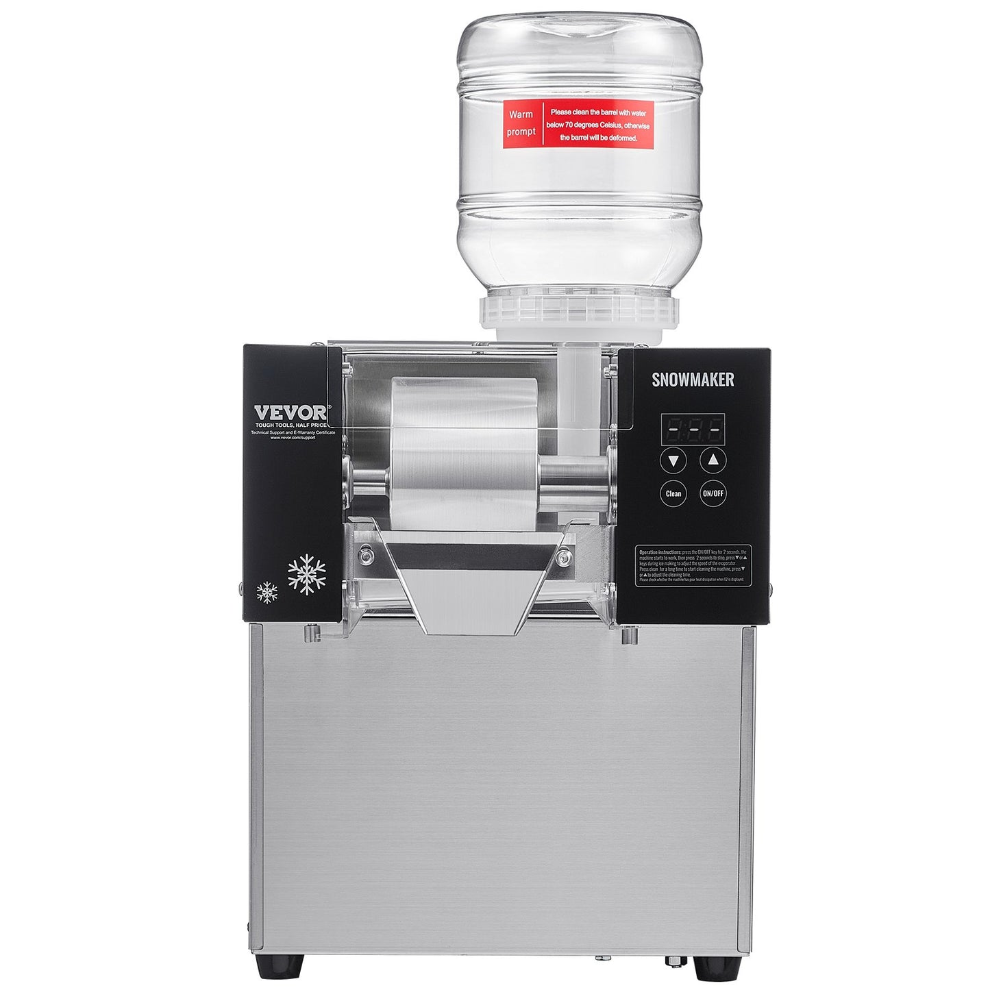 Máquina de Gelo Floco de Neve Comercial VEVOR 80kg/24h