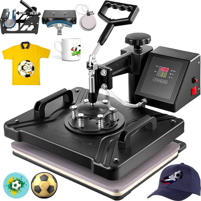 Máquina de Transferência Térmica 5 em 1 VEVOR 380x300mm