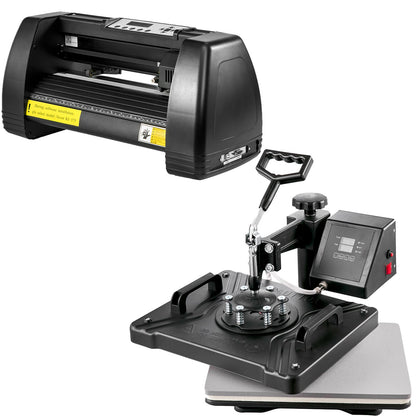 VEVOR 5 em 1 Prensa Térmica Digital + Cortador Vinil 14"