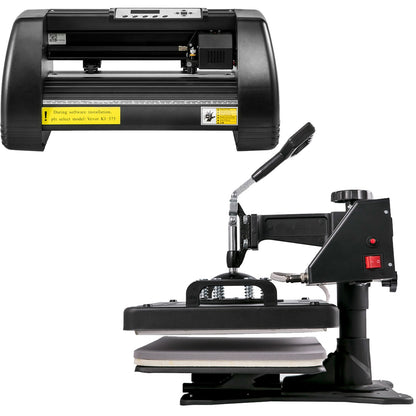 VEVOR 5 em 1 Prensa Térmica Digital + Cortador Vinil 14"