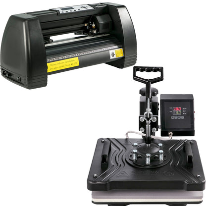 VEVOR 5 em 1 Prensa Térmica Digital + Cortador Vinil 14"
