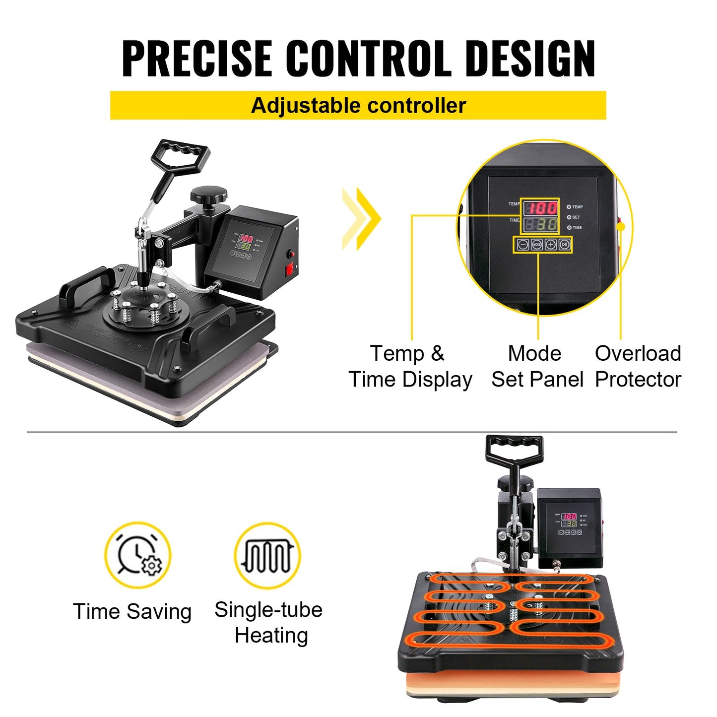 Prensa Térmica 5 em 1 VEVOR com Plotter e Software