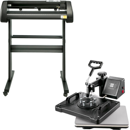 VEVOR 5 em 1 Prensa Térmica Digital e Cortadora Vinil 34"