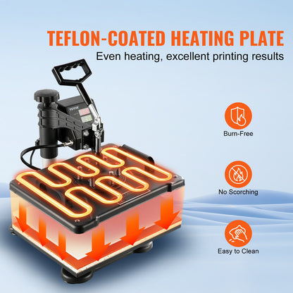 Máquina de Transferência Térmica 8 em 1 VEVOR 380x300mm