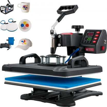 Prensa Térmica 5 em 1 VEVOR Digital 1250W
