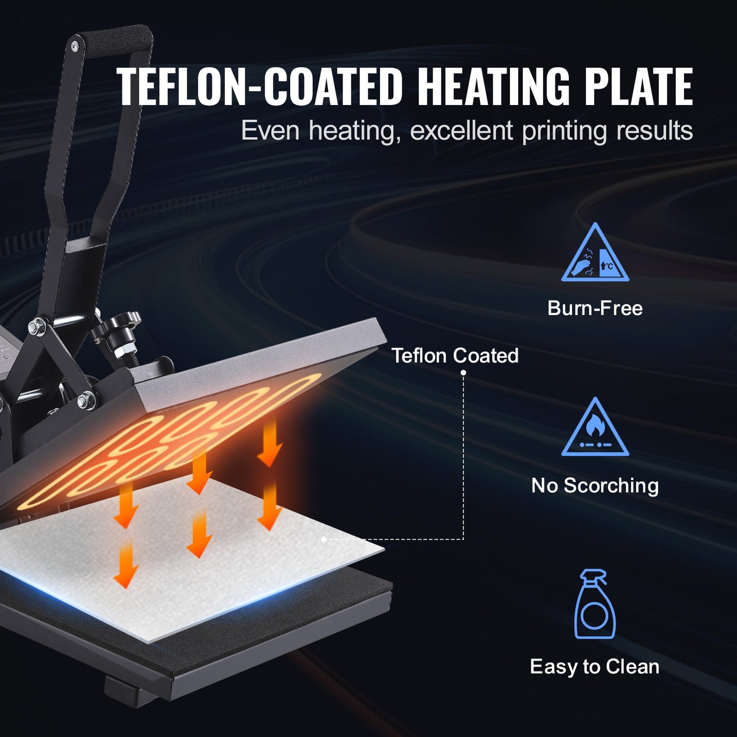 Prensa Térmica VEVOR 380x380 mm para Sublimação