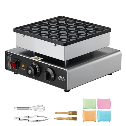 Mini Máquina de Panquecas VEVOR 25 Unidades - Aço Inox