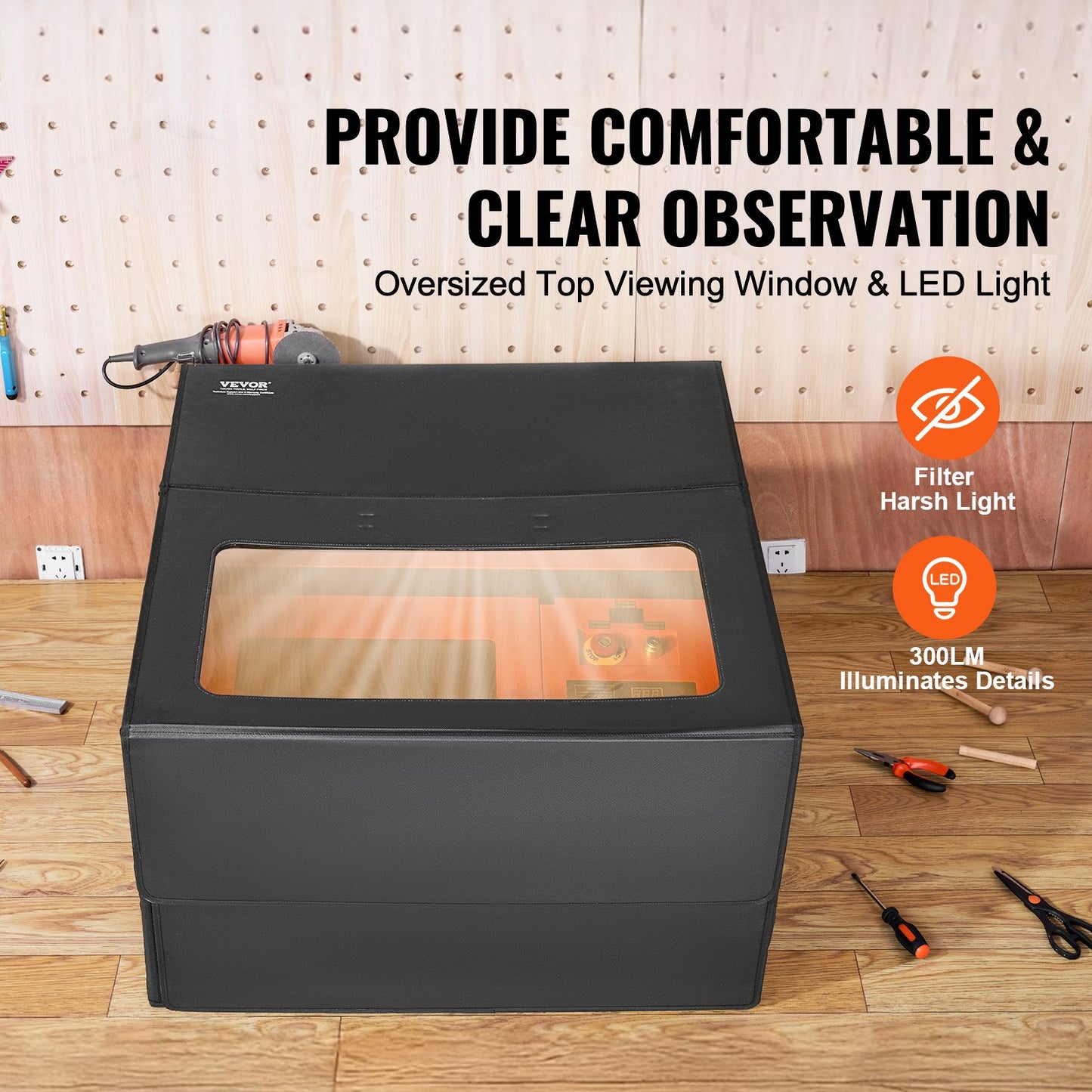 Proteção para Gravadora Laser VEVOR 800x800x500mm