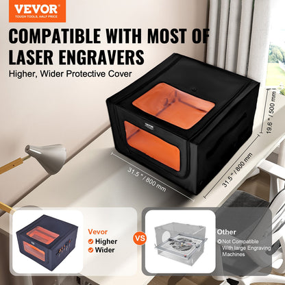 Proteção VEVOR para Gravadora Laser 800x800x500 mm