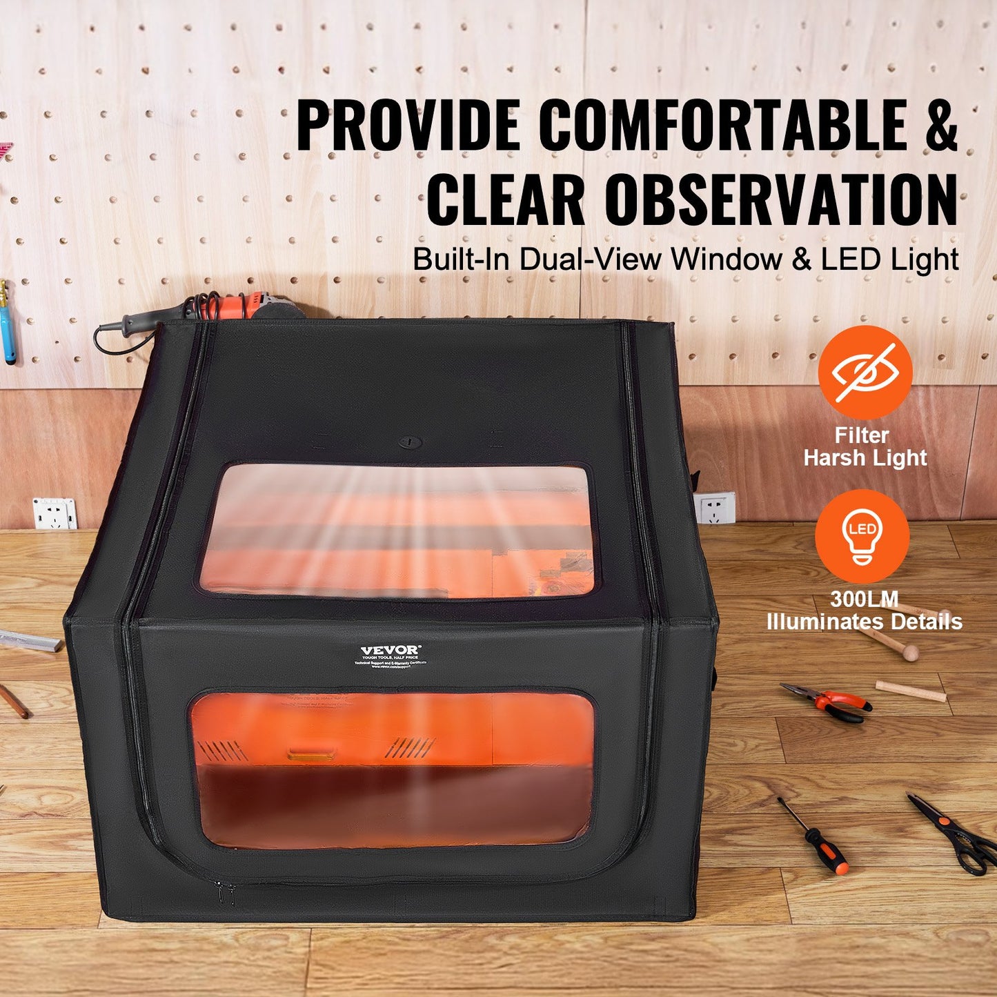 Proteção VEVOR para Gravadora Laser 800x800x500 mm
