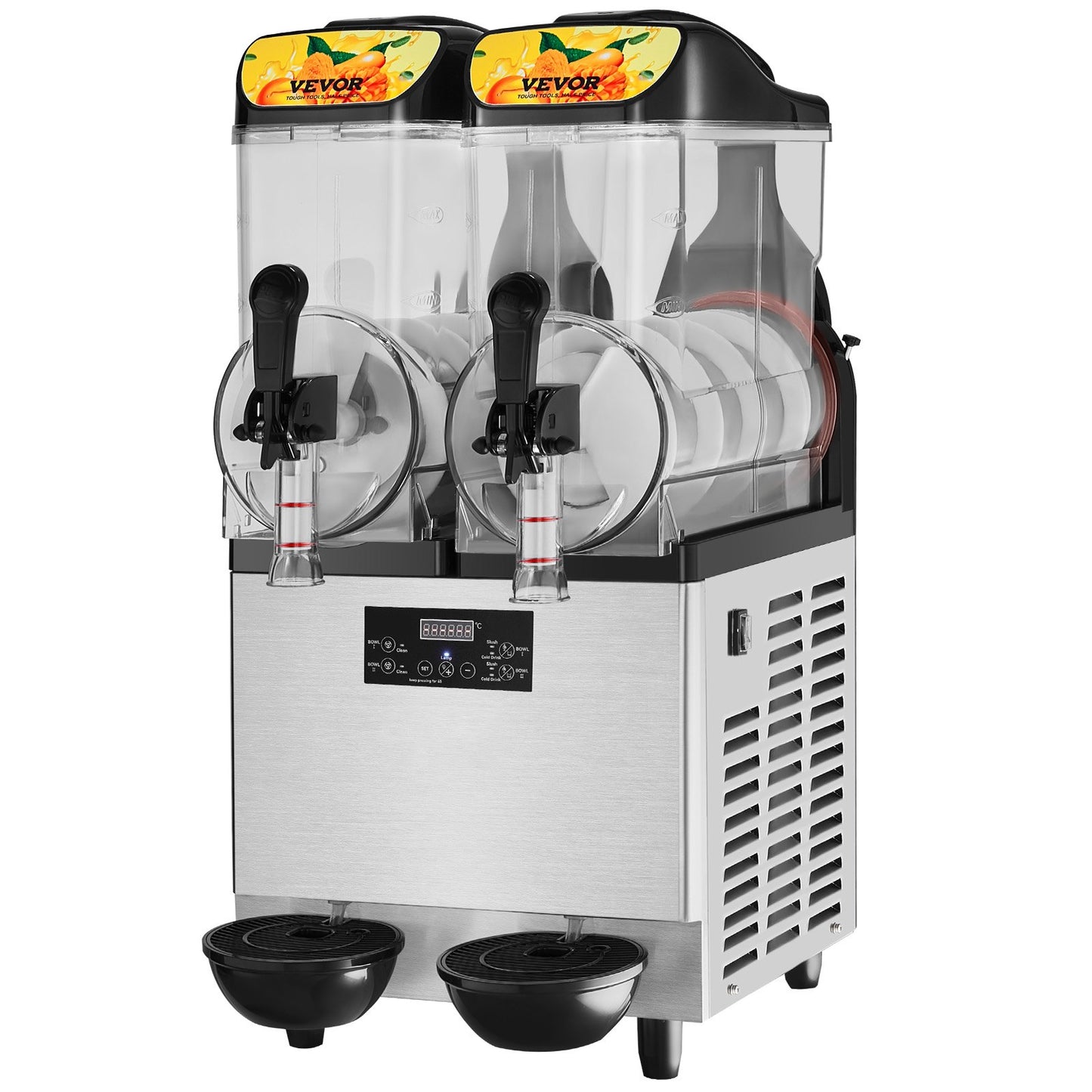 Máquina Slushy Comercial VEVOR 24L Dupla