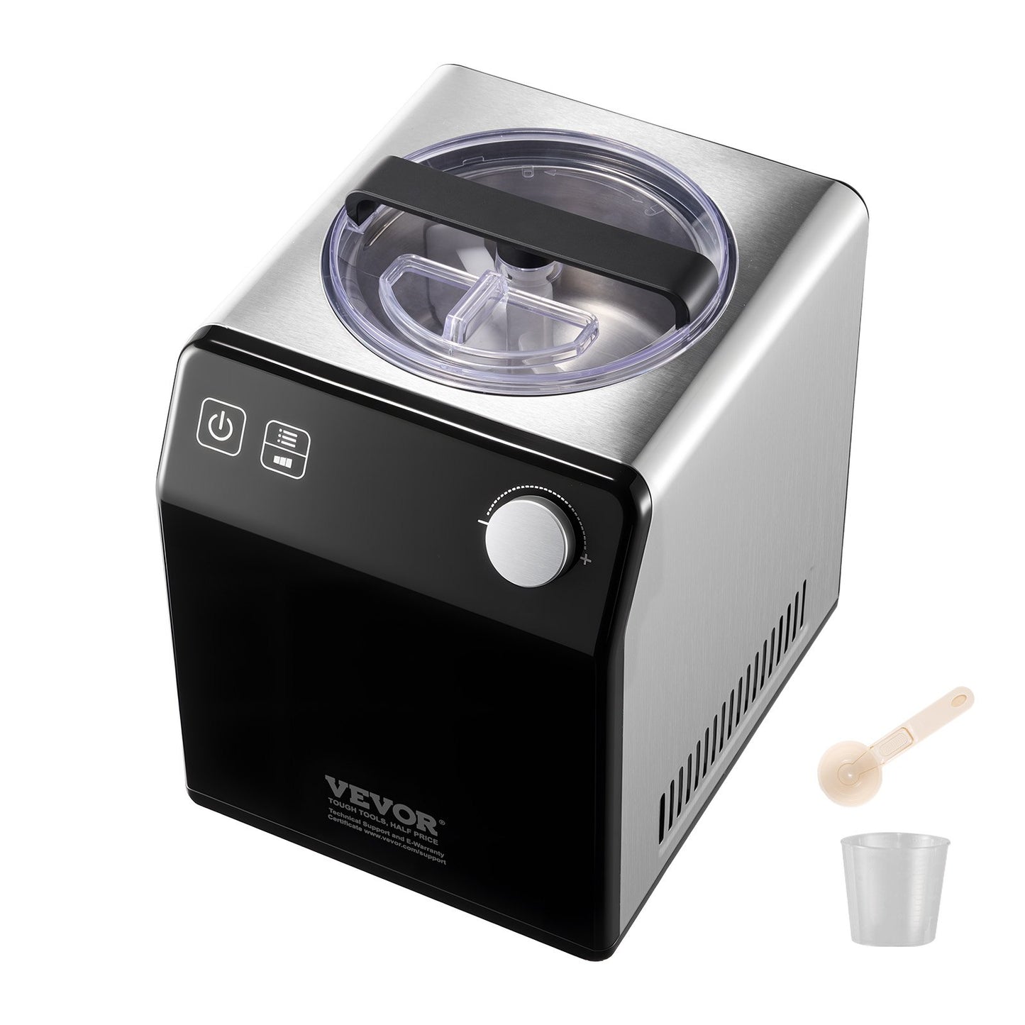 Máquina de Gelados Automática 1.9L VEVOR Preta