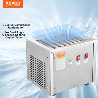 Máquina de Gelado Frito VEVOR com Compressor e Espátulas