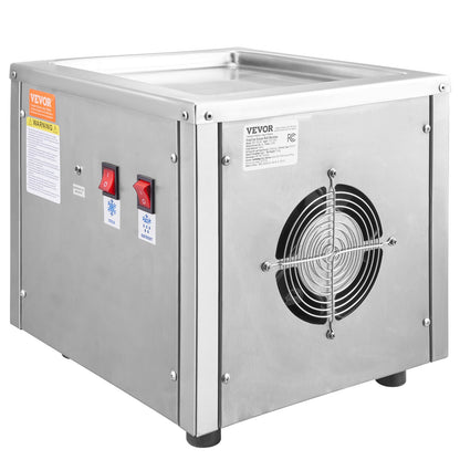 Máquina de Gelado Frito VEVOR com Compressor e Espátulas