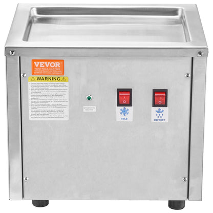 Máquina de Gelado Frito VEVOR com Compressor e Espátulas