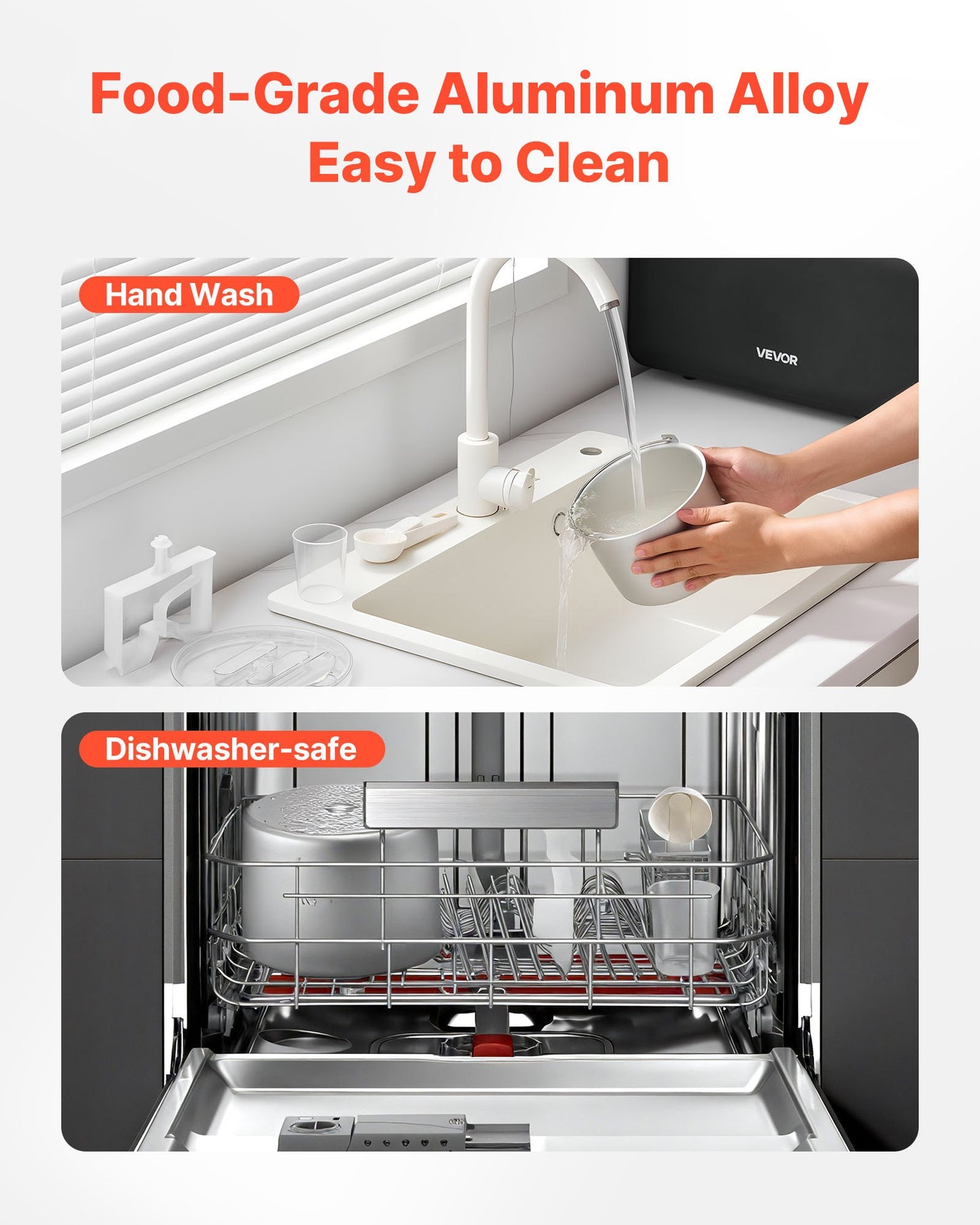 Máquina Automática de Gelados VEVOR 1.5L com Compressor