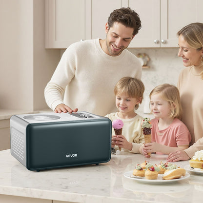 Máquina Automática de Gelados VEVOR 1.5L com Compressor