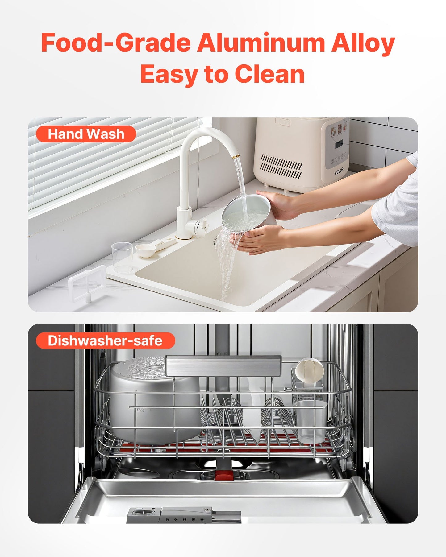 Máquina de Gelados Automática VEVOR 1L com Compressor
