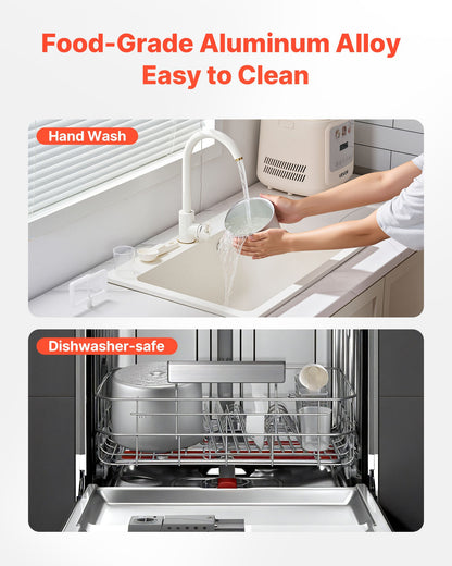 Máquina de Gelados Automática VEVOR 1L com Compressor