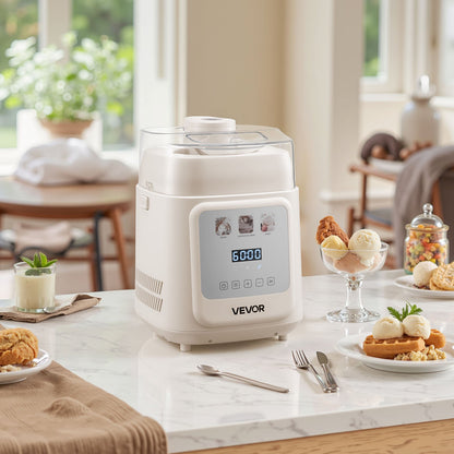 Máquina de Gelados Automática VEVOR 1L com Compressor
