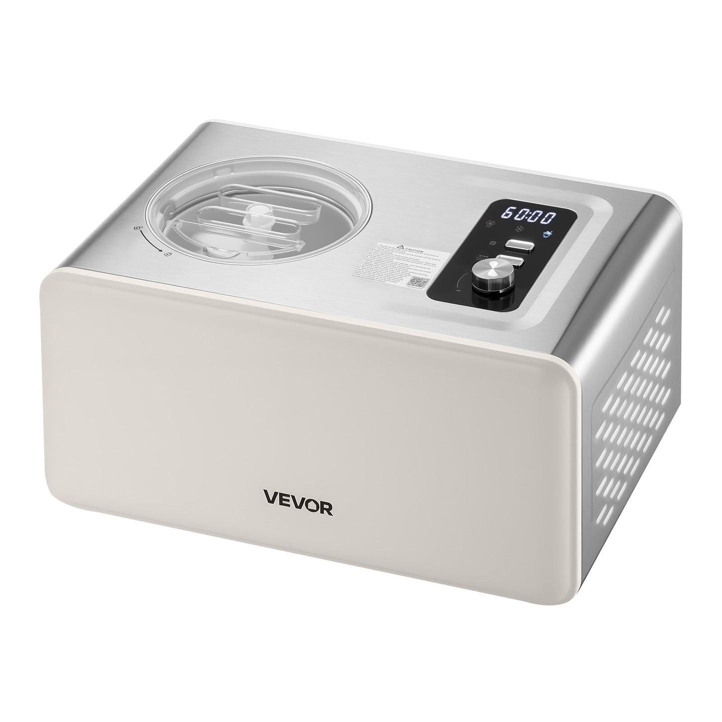 Máquina de Gelados Automática VEVOR 2L com Compressor Integrado