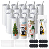Pack 16 Copos Sublimação 20oz Inox com Acessórios