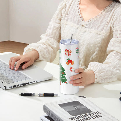 Pack 24 Copos Sublimação 591.5ml Aço Inox com Acessórios