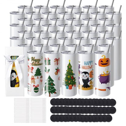 Pack 50 Copos Sublimação 20oz Aço Inoxidável