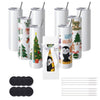 Pack 8 Copos Sublimação 30oz Aço Inoxidável com Acessórios