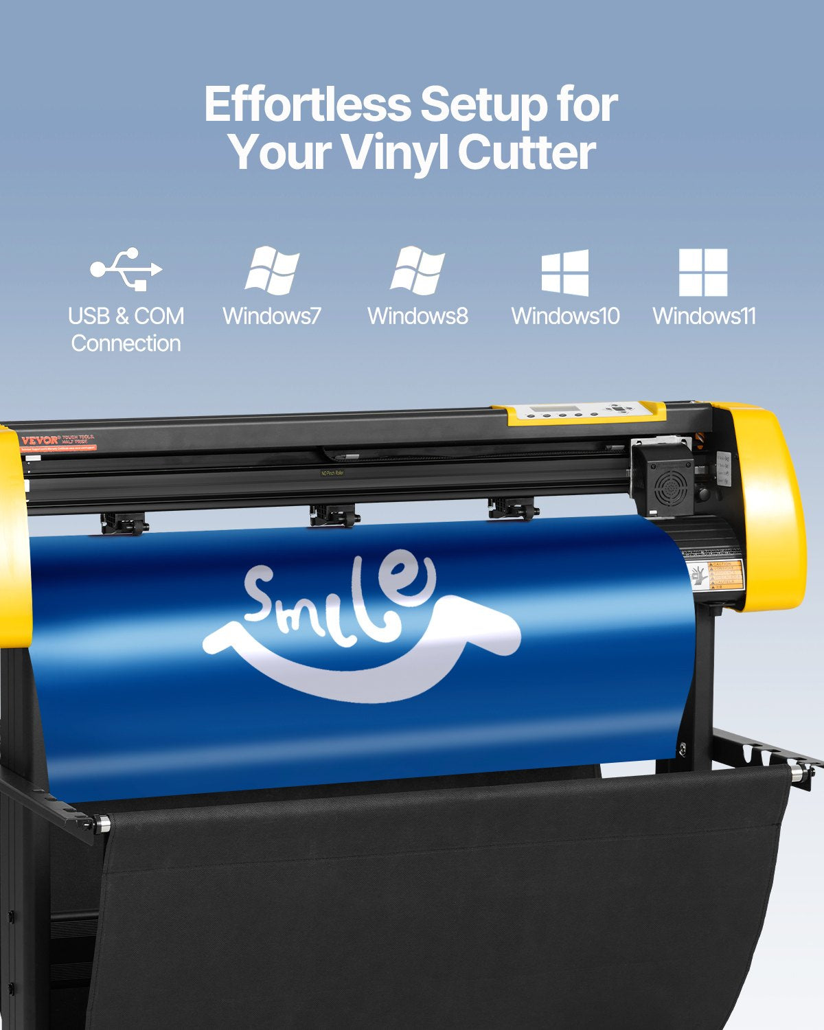 Cortador de Vinil VEVOR 34" com Ecrã LCD e 3 Lâminas