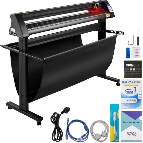 Plotter de Vinil VEVOR 1350mm com Ecrã LED e Olho Óptico