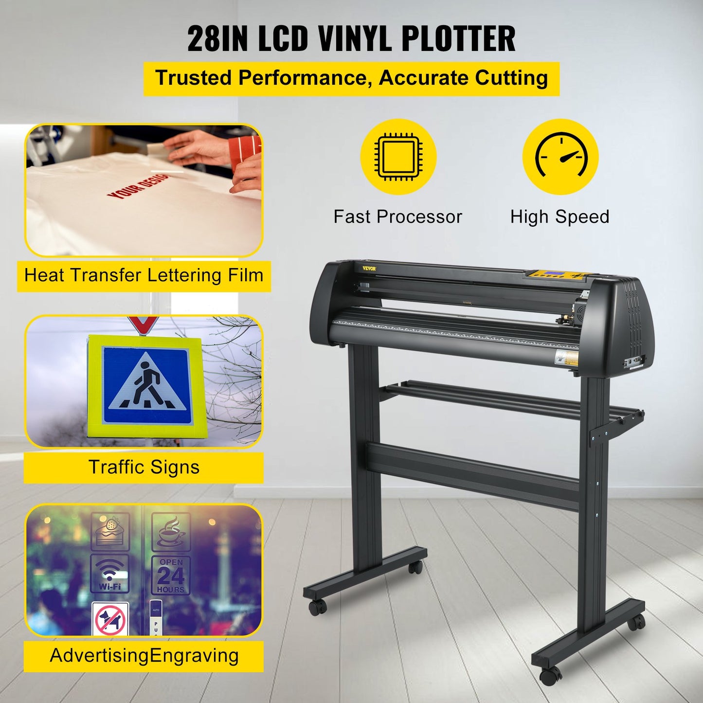 Cortadora de Vinil VEVOR 720mm com Software Signmaster