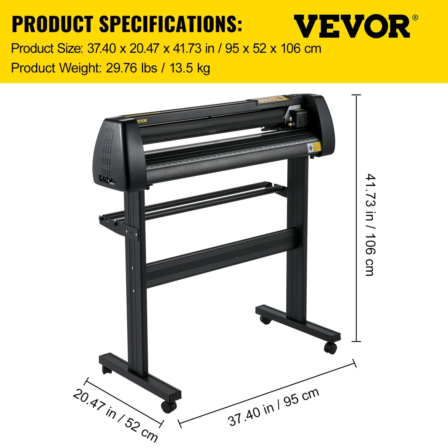 Cortadora de Vinil VEVOR 720mm com Software Signmaster