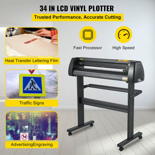 Plotter de Vinil VEVOR 870mm com Software Signmaster