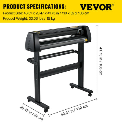 Plotter de Vinil VEVOR 870mm com Software Signmaster