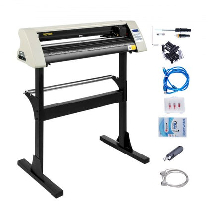 Cortadora de Vinil VEVOR 720mm com Suporte Resistente