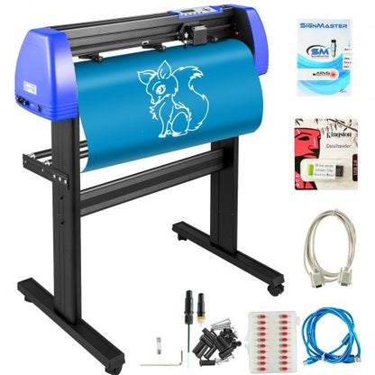 Cortador de Vinil VEVOR 870mm com Suporte Ajustável
