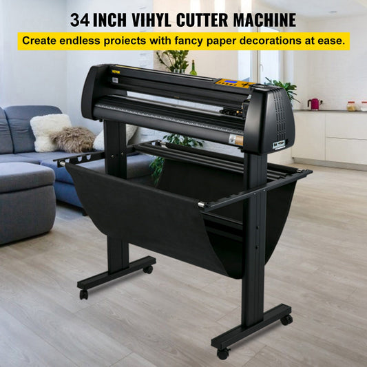 Plotter de Vinil VEVOR 870 mm com Suporte Robusto