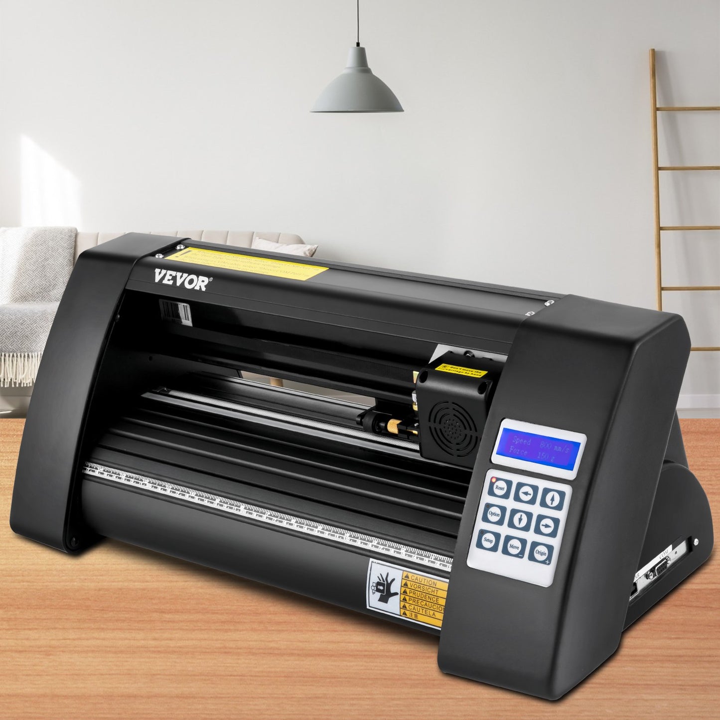 Plotter de Vinil VEVOR 375mm com Ecrã LED e Olho Óptico